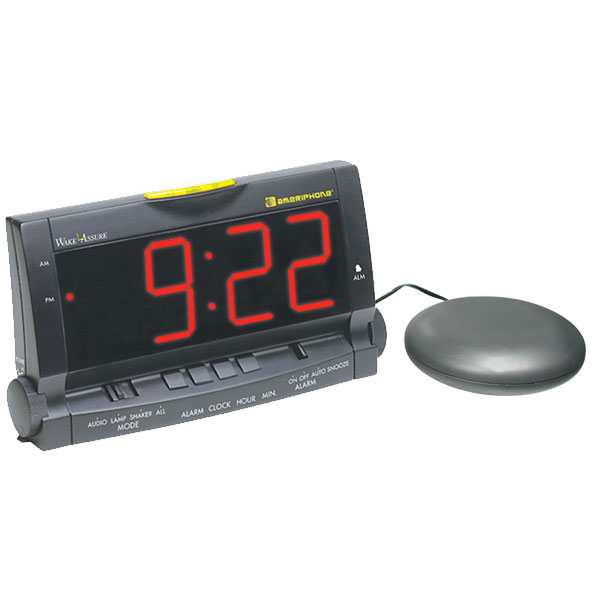 Wake Assure Alarm Clock with Vibrator FREE Shipping
