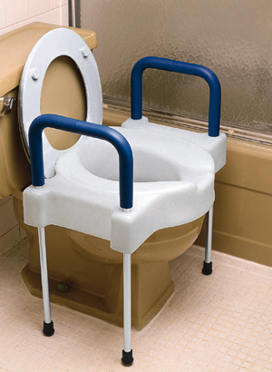 Extra-Wide Tall-Ette Elevated Toilet Seat with Legs