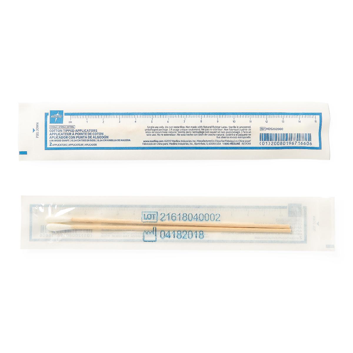 Sterile Cotton Tipped Applicators by Medline