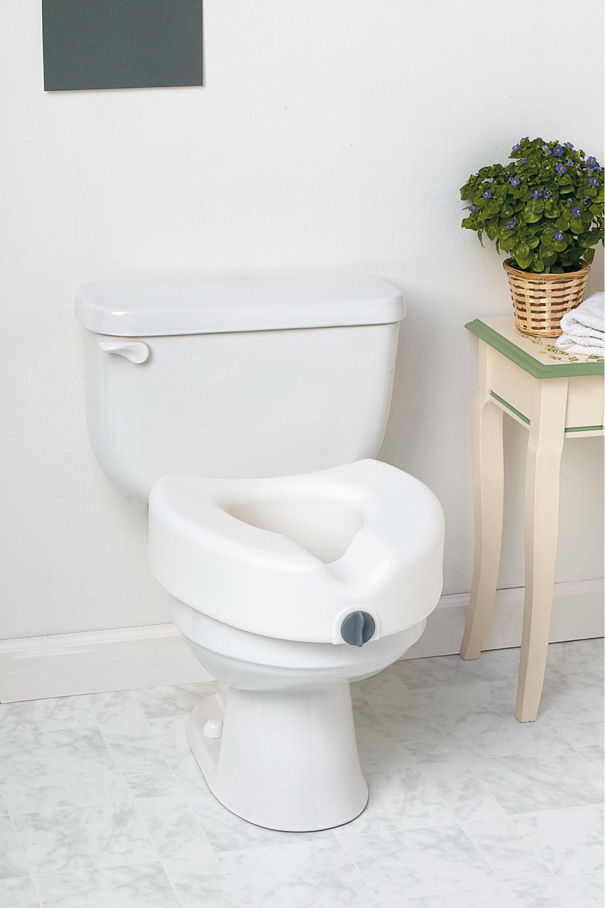 Elevated Locking Toilet Seat by Medline FREE Shipping