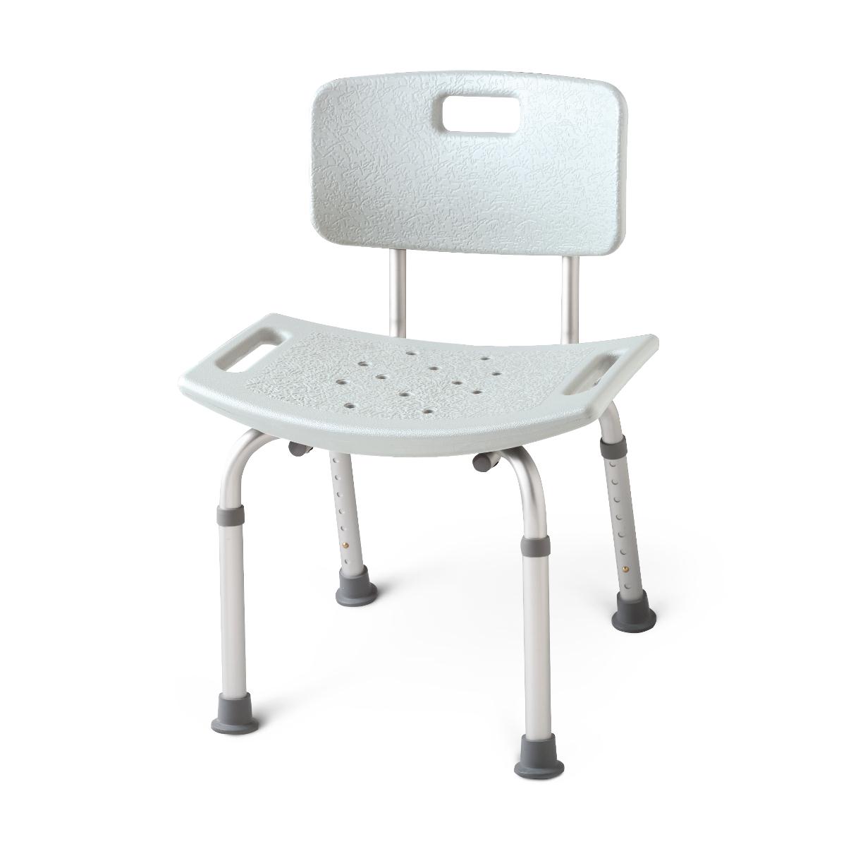 Aluminum Bath Bench with Back by Medline