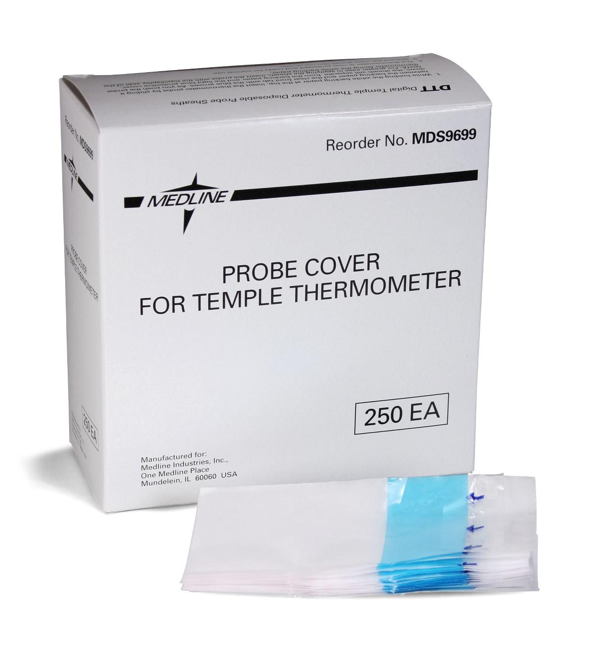 Probe Covers for Instant Read Digital Temple Thermometer by Medline
