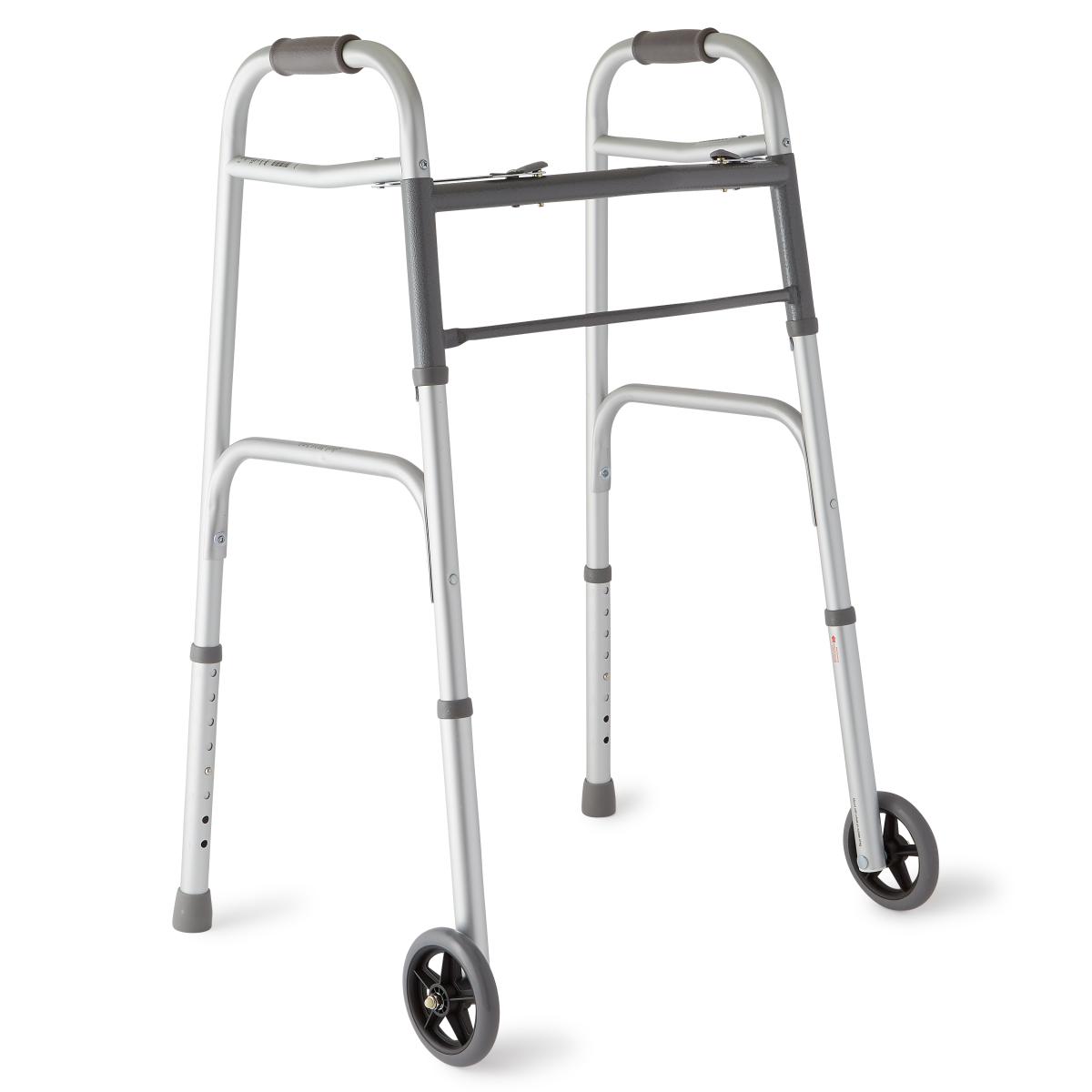 Lightweight Two-Button Folding Walker by Medline
