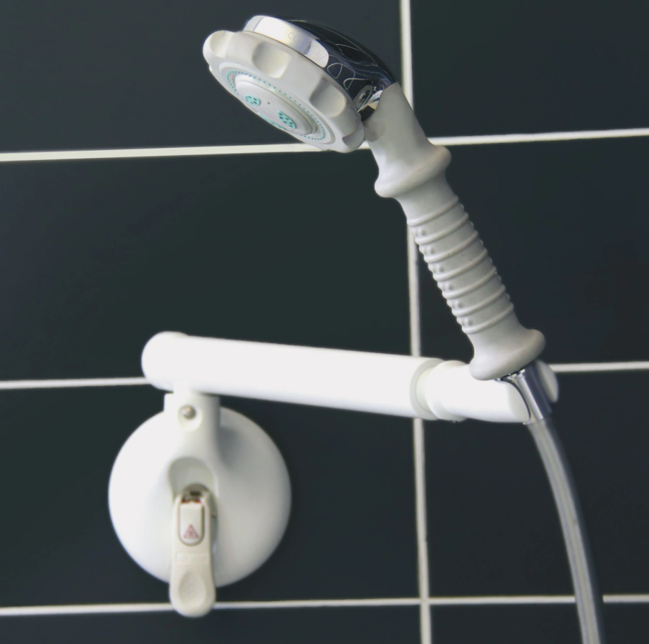 Long Shower Head Holder With Swivel Arm