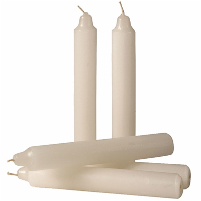 6-Bulk//Wholesale~Emergency Candles~Religious-Camping~White~5/"x3//4/"~4-5~Hour Burn
