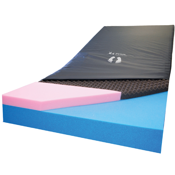 Dual Layer DLX Pressure Redistribution Foam Mattress with Optional Side