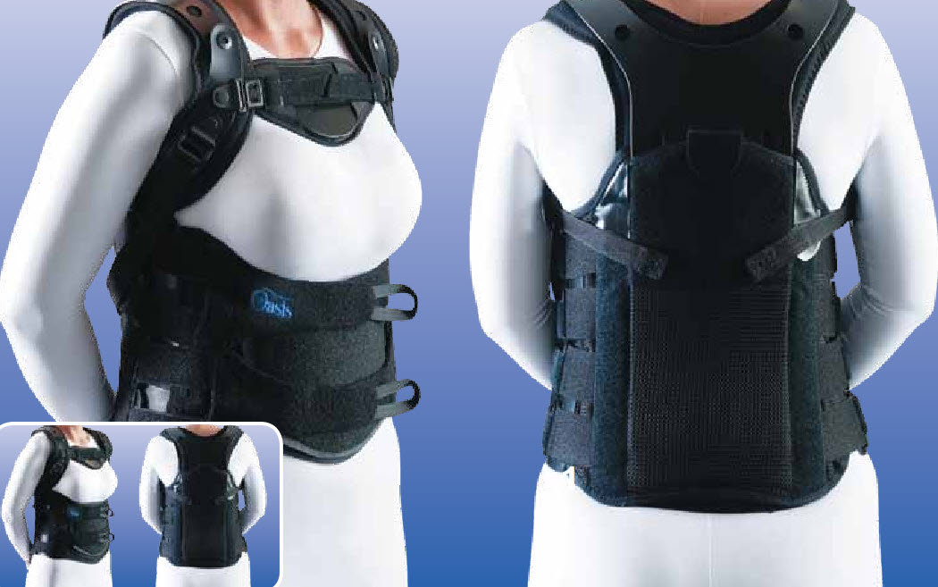 Breathable Oasis TLSO Back Brace With Flexible Design