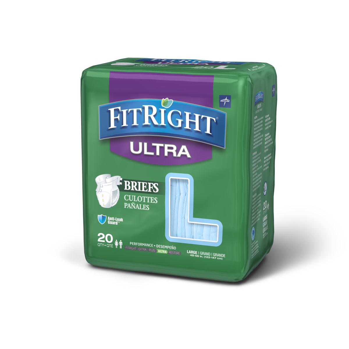 FitRight Ultra Disposable Briefs by Medline