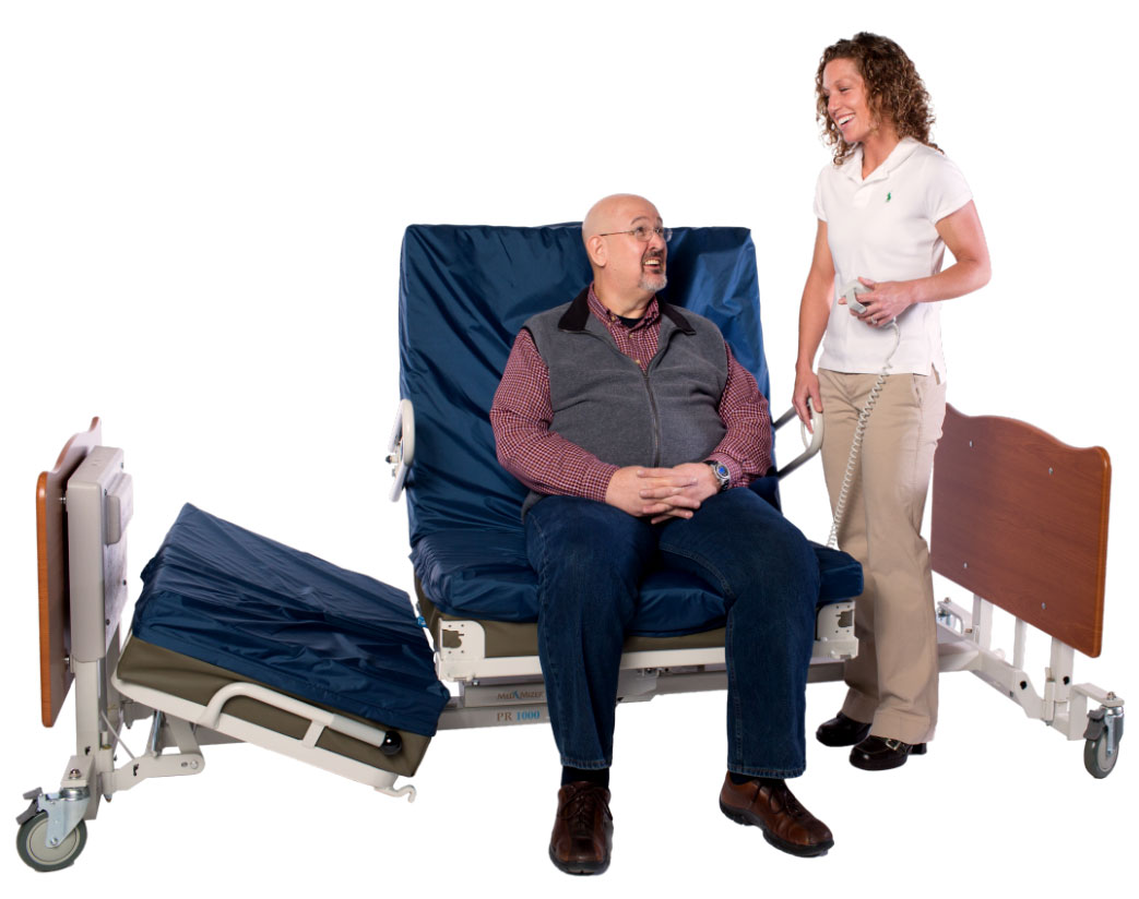 MedMizer PR8000 Low Stand Assist Bed with Pivoting Sleep Surface