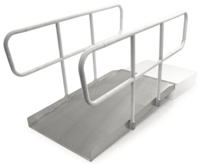 Solid Ramp with Handrails x 36 in Prairie View Industries XPS936 9 ft Solid Ramp with Handrails x 36 in Prairie View Industries XPS936 9 ft