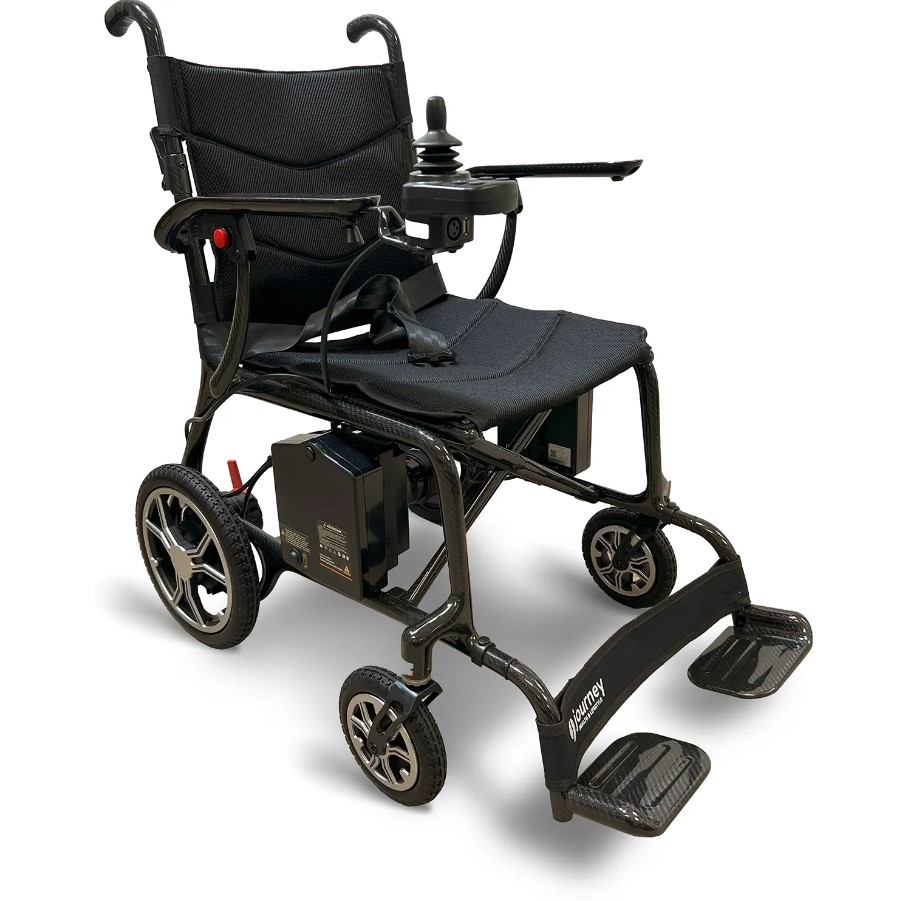 Power Wheelchair with Folding Carbon Fiber Frame 240 Pounds Power Wheelchair with Folding Carbon Fiber Frame 240 Pounds