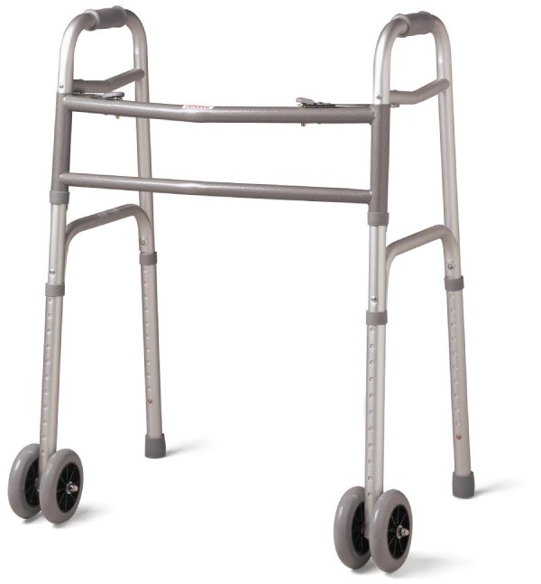Bariatric Walker with Wheels by Medline FREE Shipping