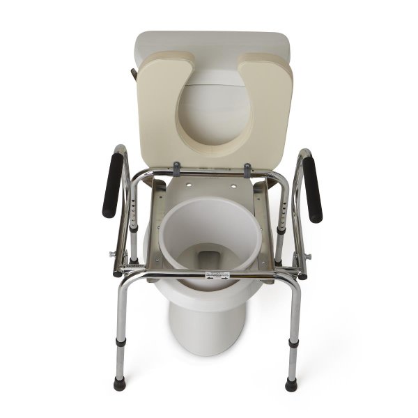 Steel DropArm Commode by Medline FREE Shipping