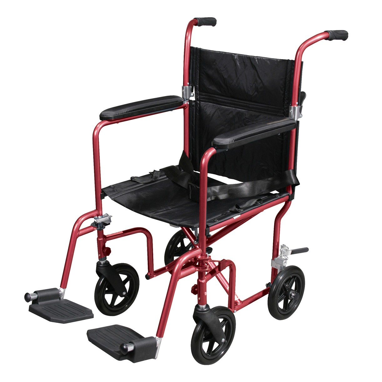 Drive Medical Deluxe Fly Weight Aluminum Transport Chair With Removable Casters