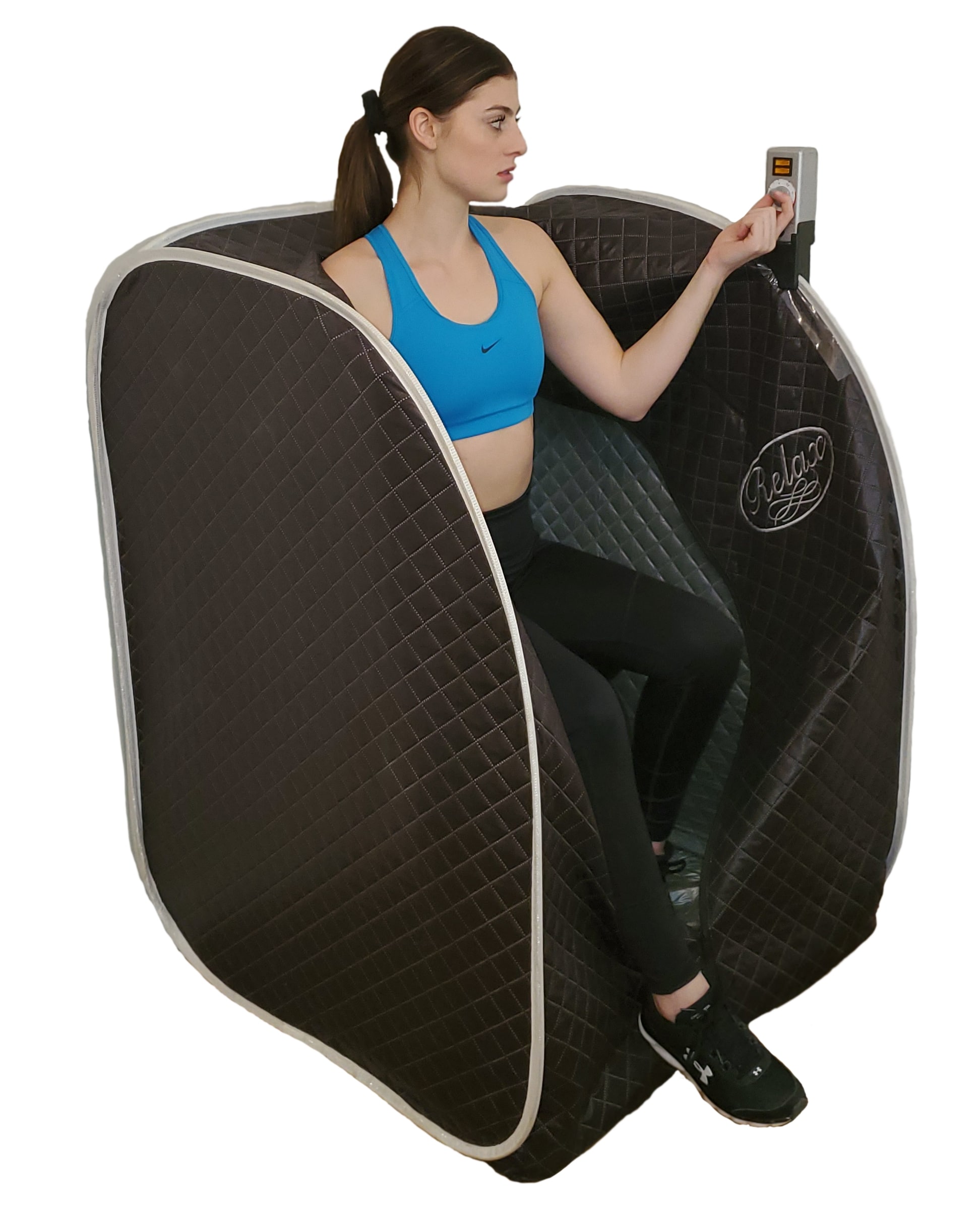 Relax Portable SitUp Far Infrared Sauna Black