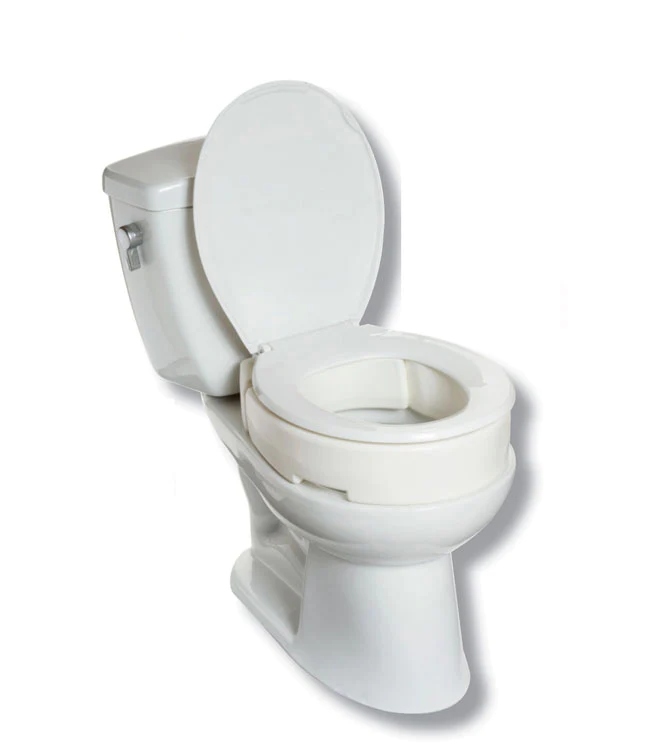 2 inch Elevated Hinged Toilet Seat for Round and Elongated Toilets