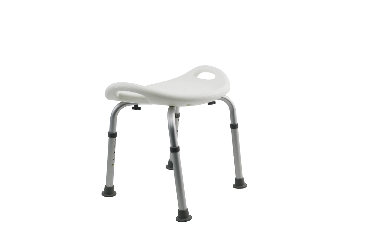 Lightweight Adjustable Height Shower Chair (With or Without Back) by Karman Healthcare
