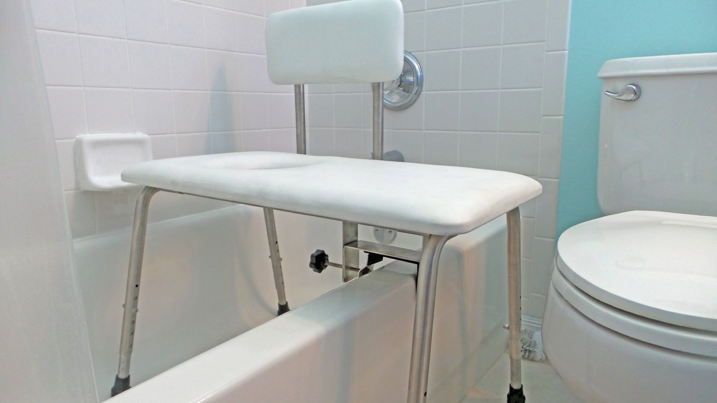 ADA Compliant Portable Commode Shower Bench
