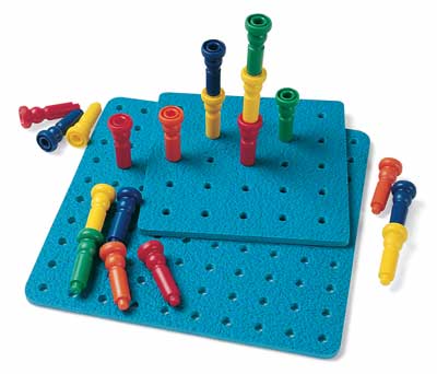 Lauri Pegboards and Tall Stacker Pegs - FREE Shipping