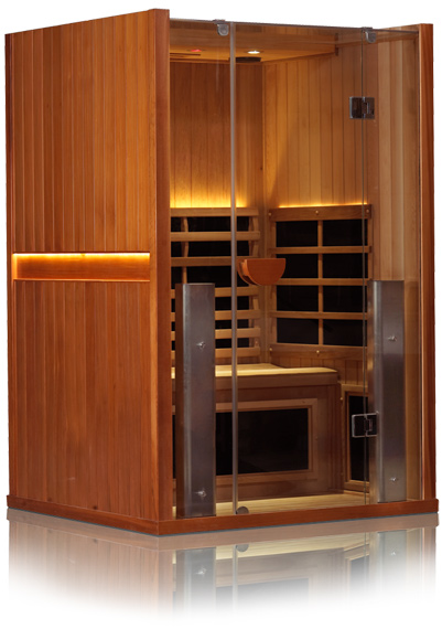 sauna infrared person sanctuary cedar saunas clearlight far shipping rehabmart indoor