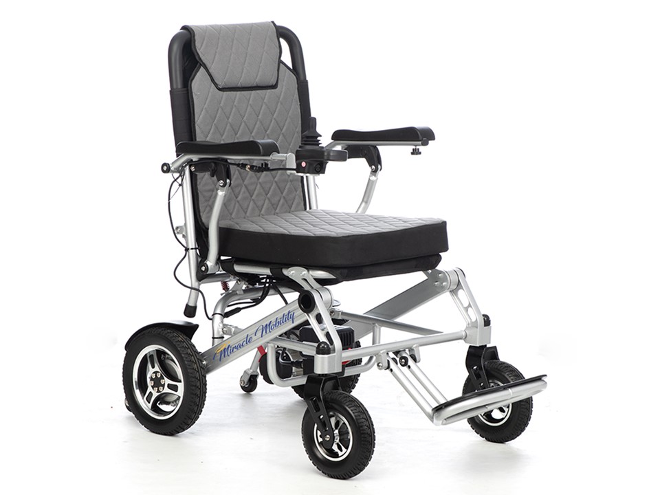Silver 6000 Plus Folding Electric Wheelchair by Miracle Mobility