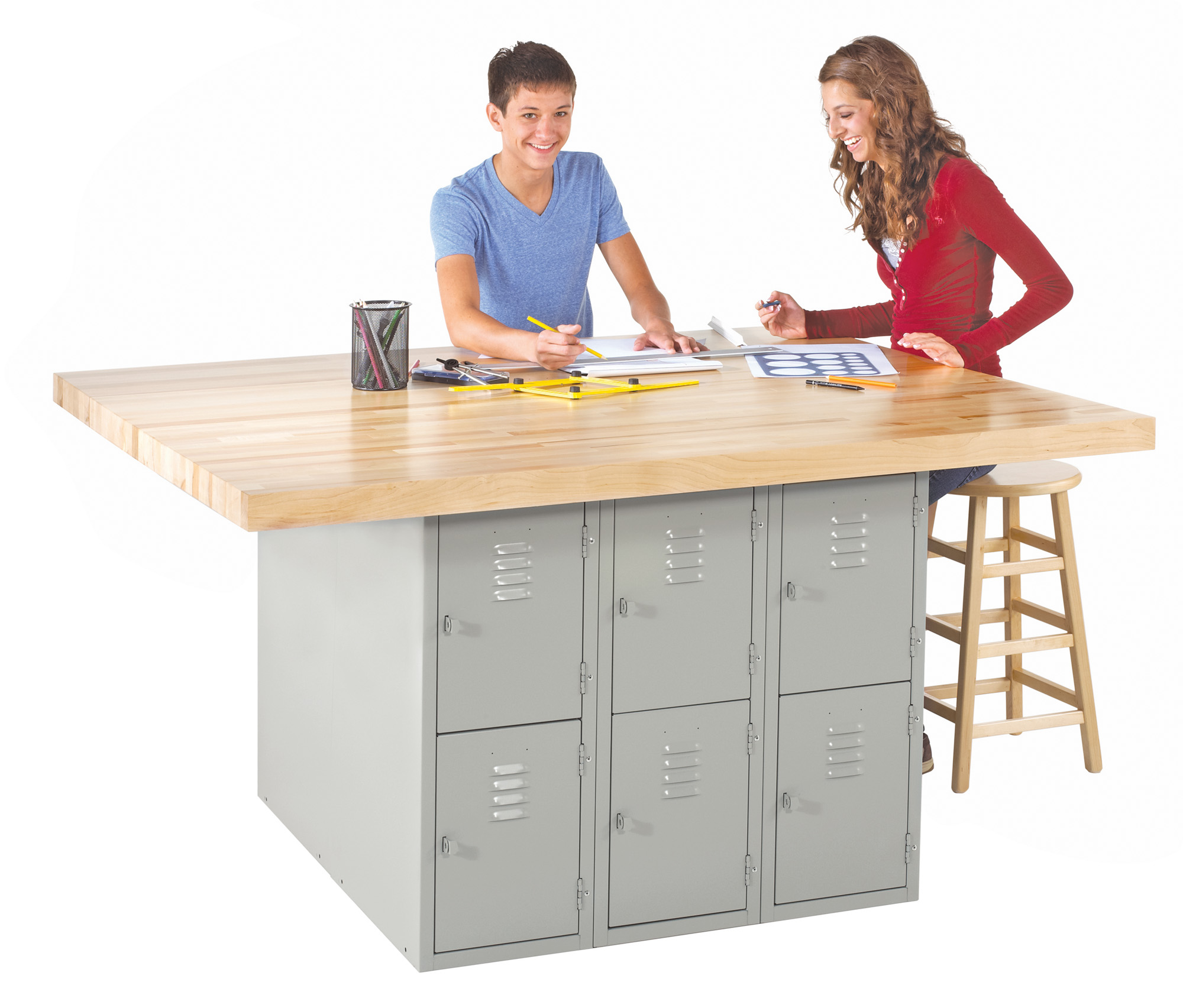 Workbench with Steel Lockers DISCOUNT SALE FREE Shipping