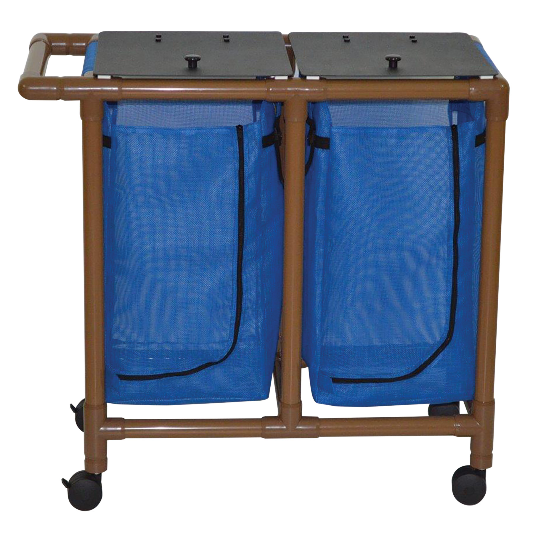 Wood Tone Double Bag Laundry Hamper FREE Shipping