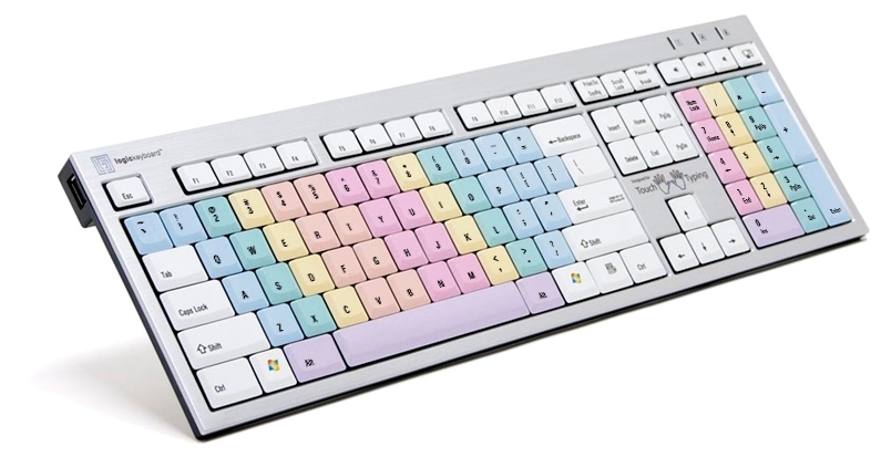 Touchtyping Windows US English Keyboard with USB Hubs