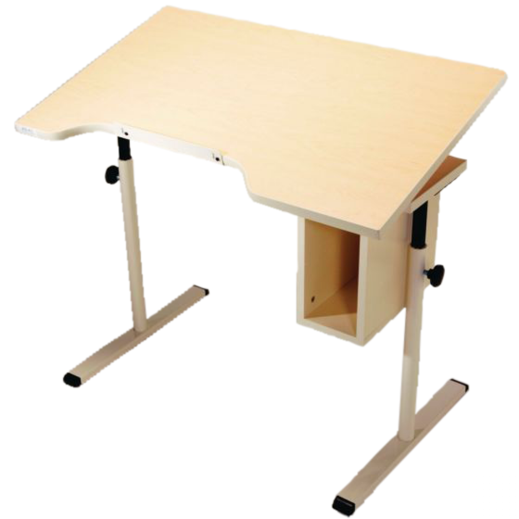 Optional Swivel Casters for Adjustable Performance Health Desk with Storage