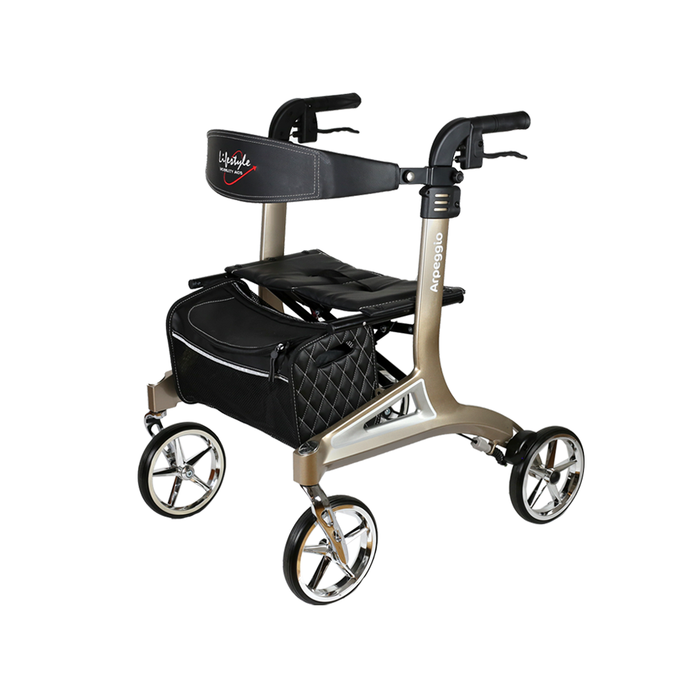 Arpeggio Folding Heavy Duty Rollator by Rhythm Healthcare 2 Styles