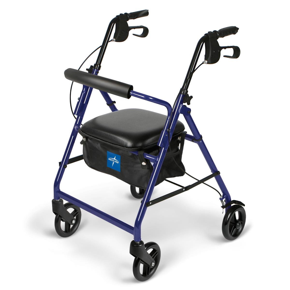 Lightweight Folding Rollator by Medline FREE Shipping