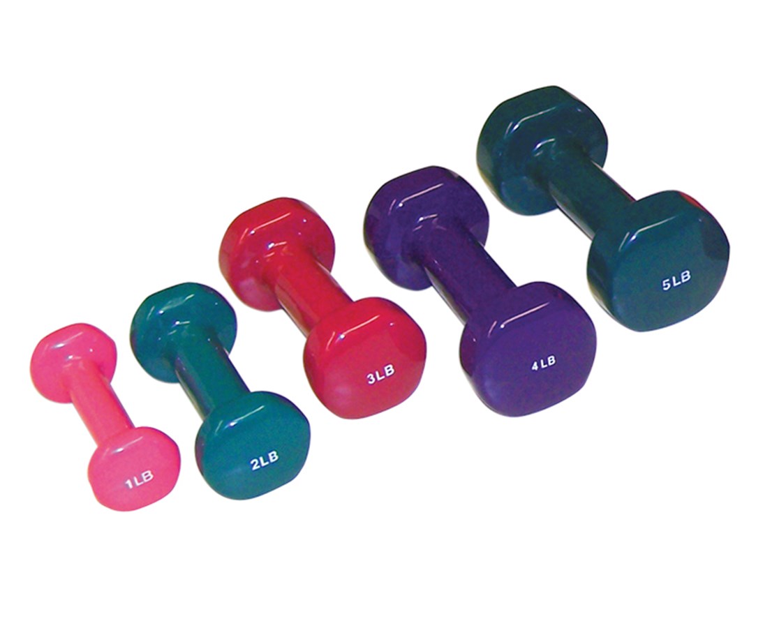 Colored dumbbell deals set