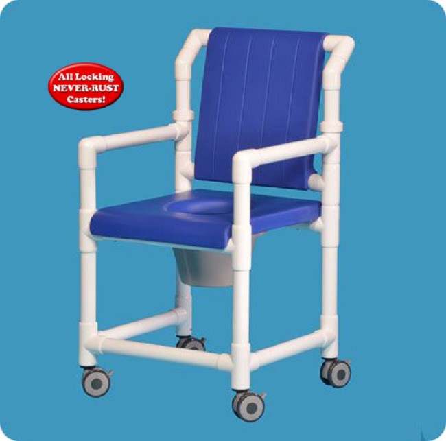 Deluxe Shower Commode Chair by IPU FREE Shipping