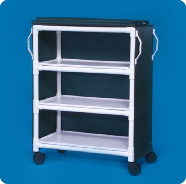 Deluxe Three Shelf Linen Carts DISCOUNT SALE FREE Shipping