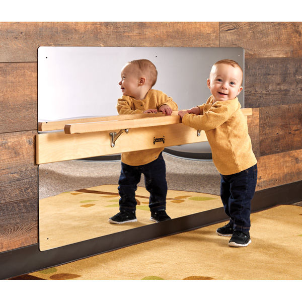 Glassless Mirror for Infant Coordination, WallMounted with Rounded
