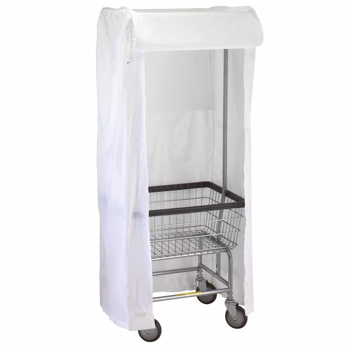 Rolling Wire Laundry Cart, Antimicrobial - 2.5 Bushel - 100E
