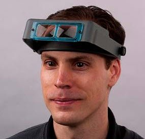 Headband Magnifier Visor, 3.5x Glass Lens, 4 Inch Focal Length