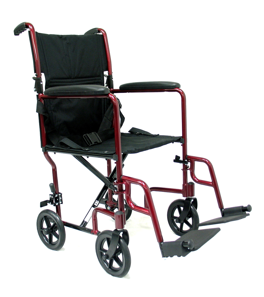 Ultra Lightweight Aluminum Transport Wheelchair By Karman Healthcare