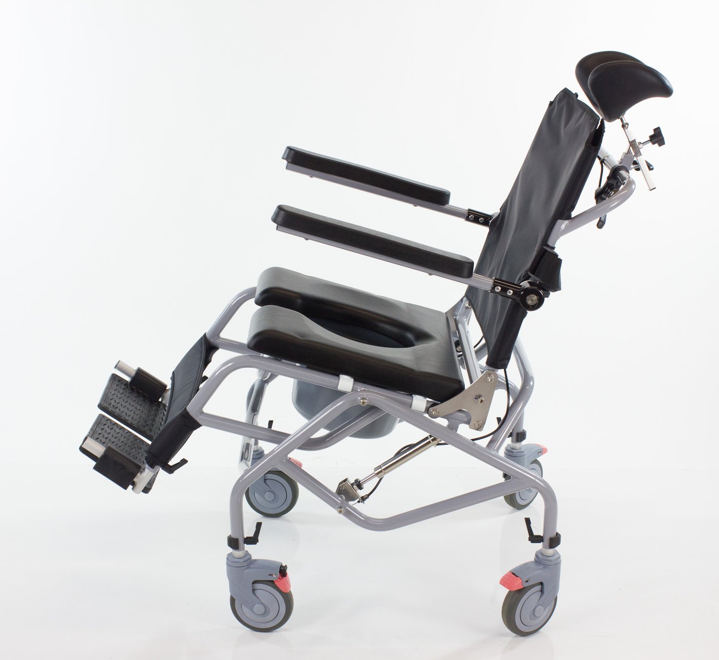 Reclining TiltinSpace Shower Commode Chair by Platinum Health