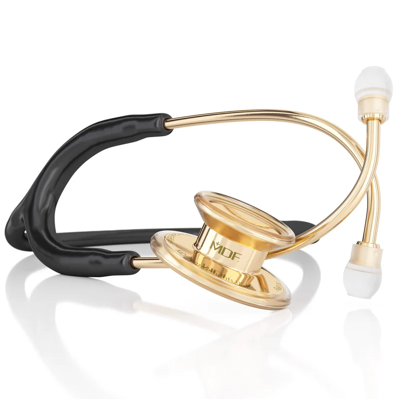 MDF MD One 22K Gold Stainless Steel Dual Head Stethoscope MDF MD One 22K Gold Stainless Steel Dual Head Stethoscope