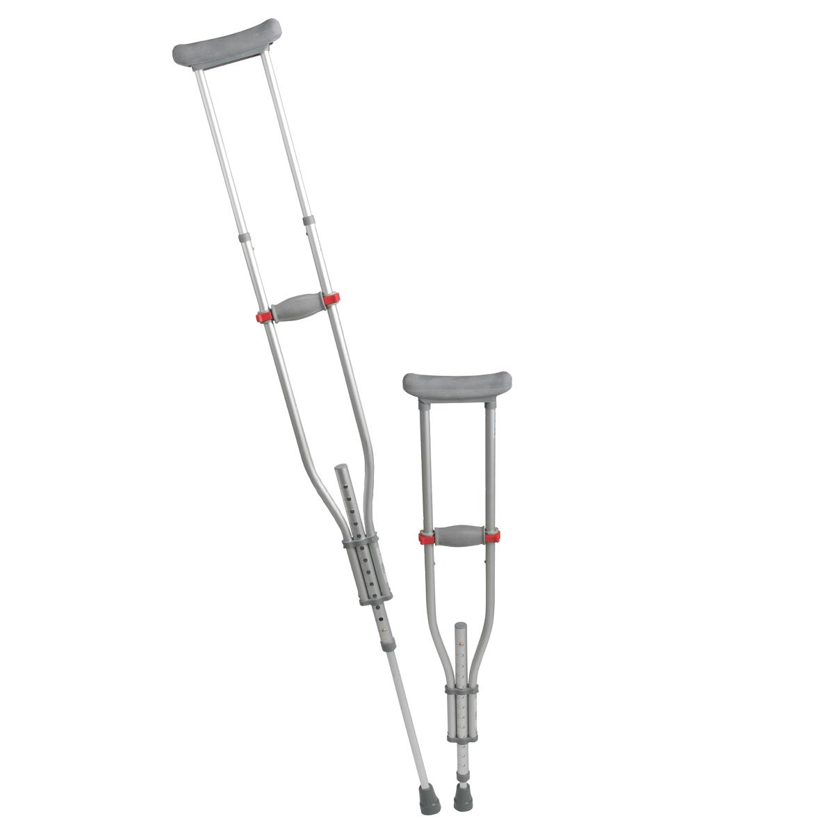 Lightweight Aluminum Crutches Quick Fit Crutches by Medline