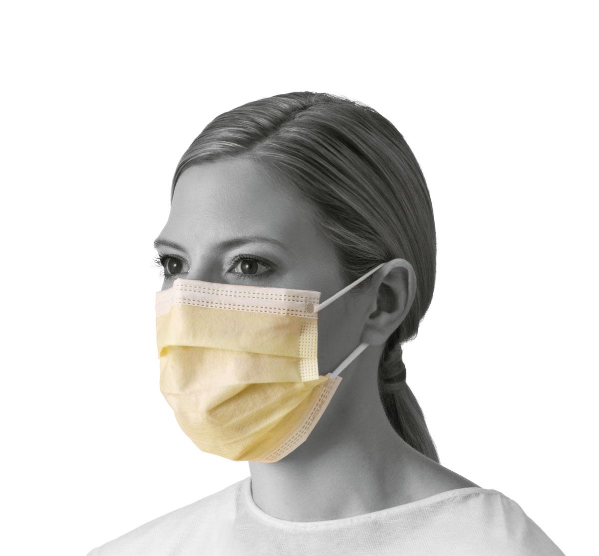 Isolation Face Mask in Yellow by Medline