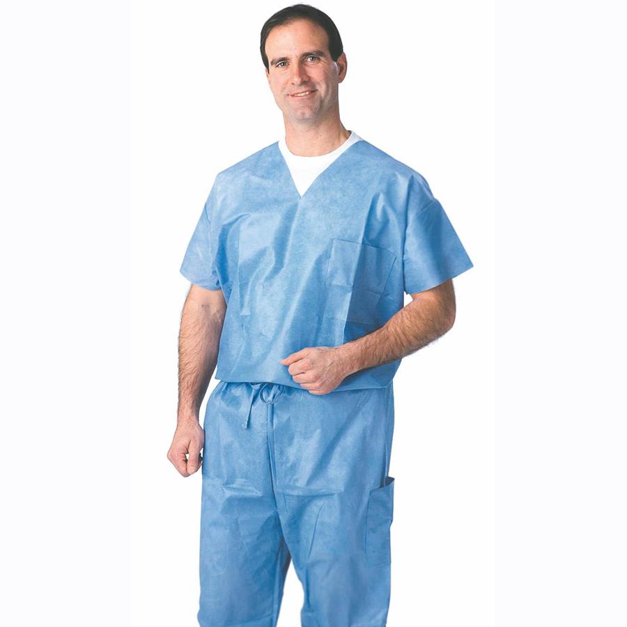 Disposable VNeck Scrub Tops by Medline FREE Shipping