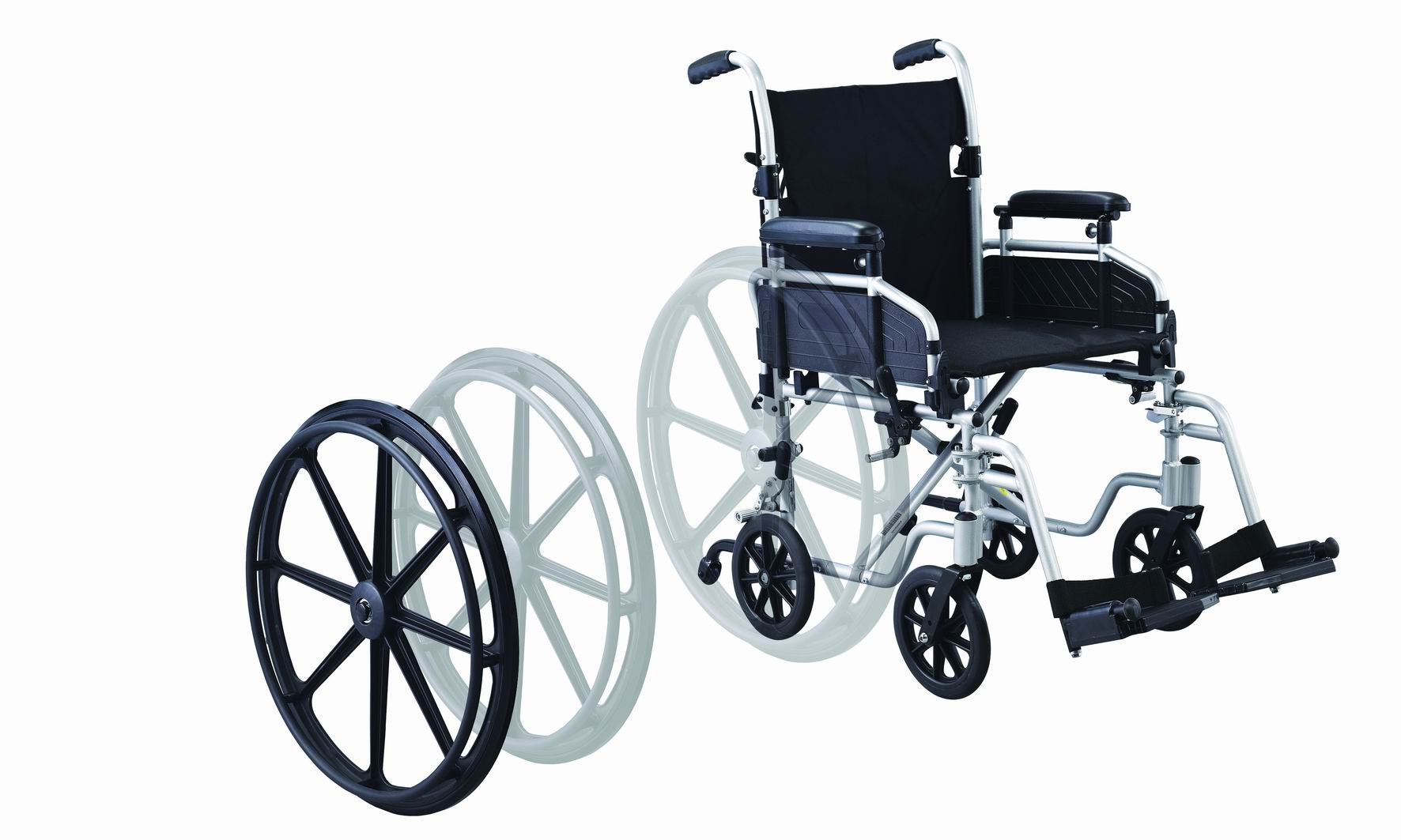 Converter 2in1 Manual Wheelchair by Merits