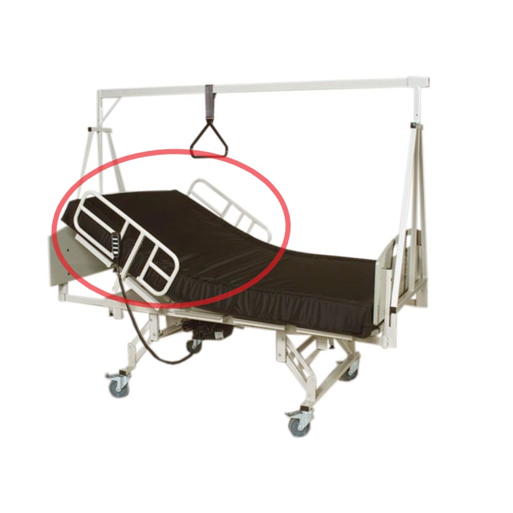Set of Half Rails for Convaquip 5500VB Series of Bariatric Electric Beds