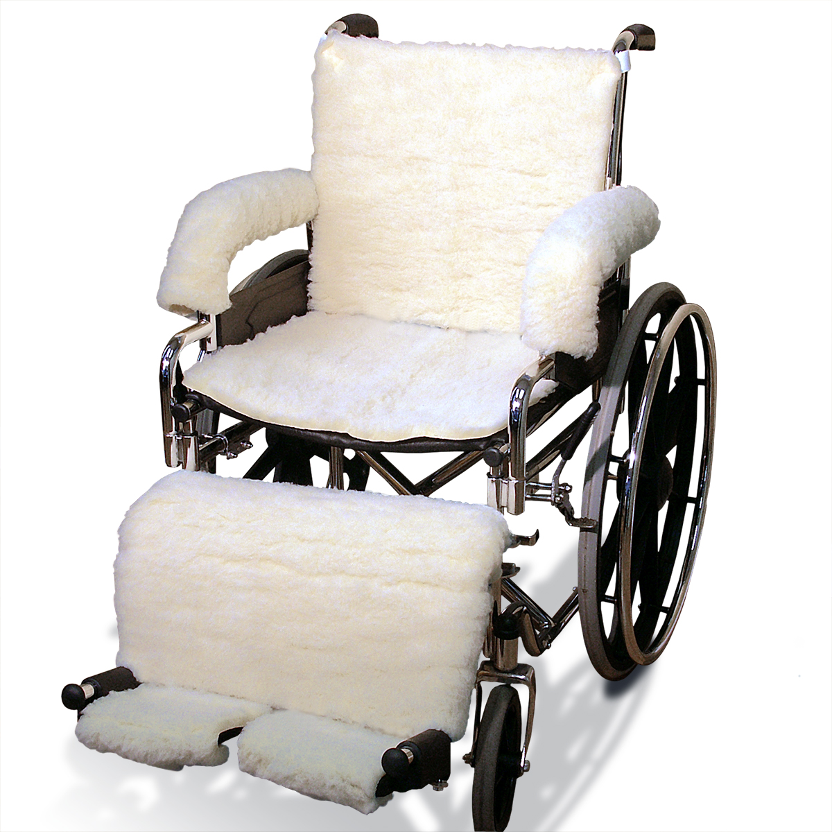 Medical Sheepskin Wheelchair Seat Cover - 100% Genuine Sheepskin - Each