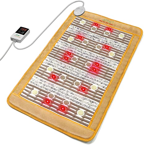 Heating mattress that gives a deep infrared heat in the office chair