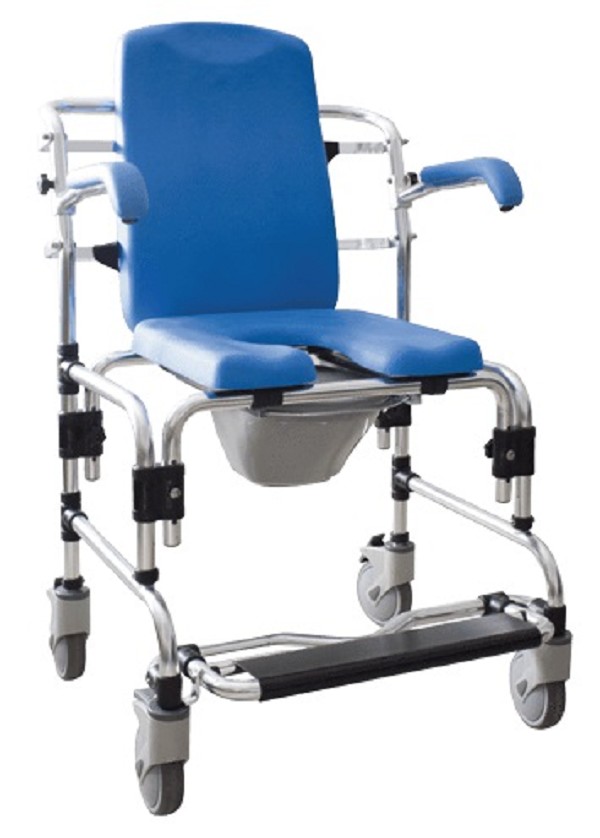 Platinum Health Caspian Professional Mobile Shower Commode Chair