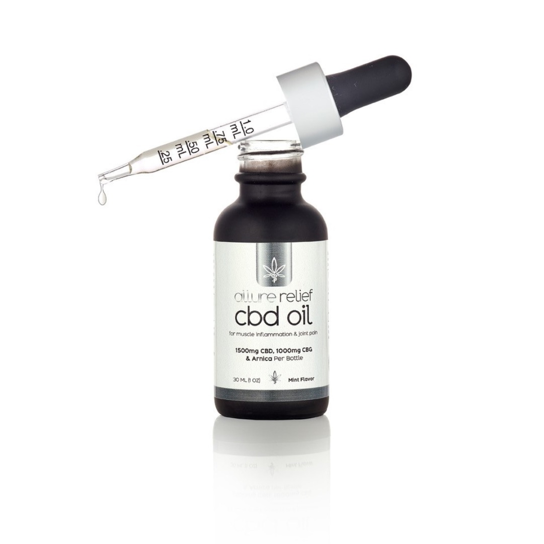 Allure Relief Tincture 1500mg CBD MCT Oil with Arnica and CBG