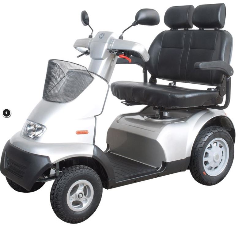 Afiscooter Breeze S4 Mobility Scooter with a Dual Seat